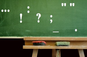 sinais de pontuação