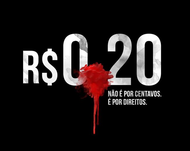 Não é por 20 centavos
