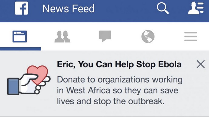Facebook Ebola