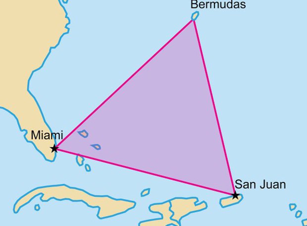Você conhece o Triângulo das Bermudas