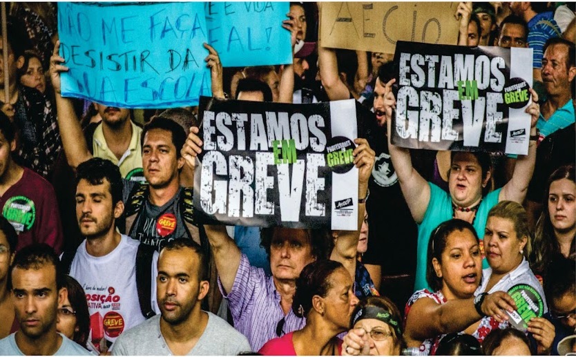 Professores de SP montam tenda para pressionar negociação durante greve 2