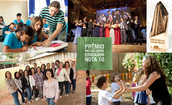 Abertas inscrições para o Prêmio Educador Nota 10